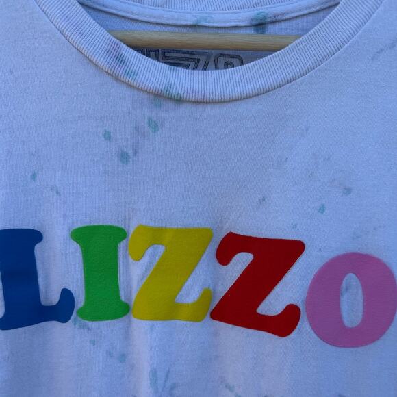 Lizzo Ur Special rainbow colored tie dye Puff Letters shirt Size Large - Picture 3 of 7